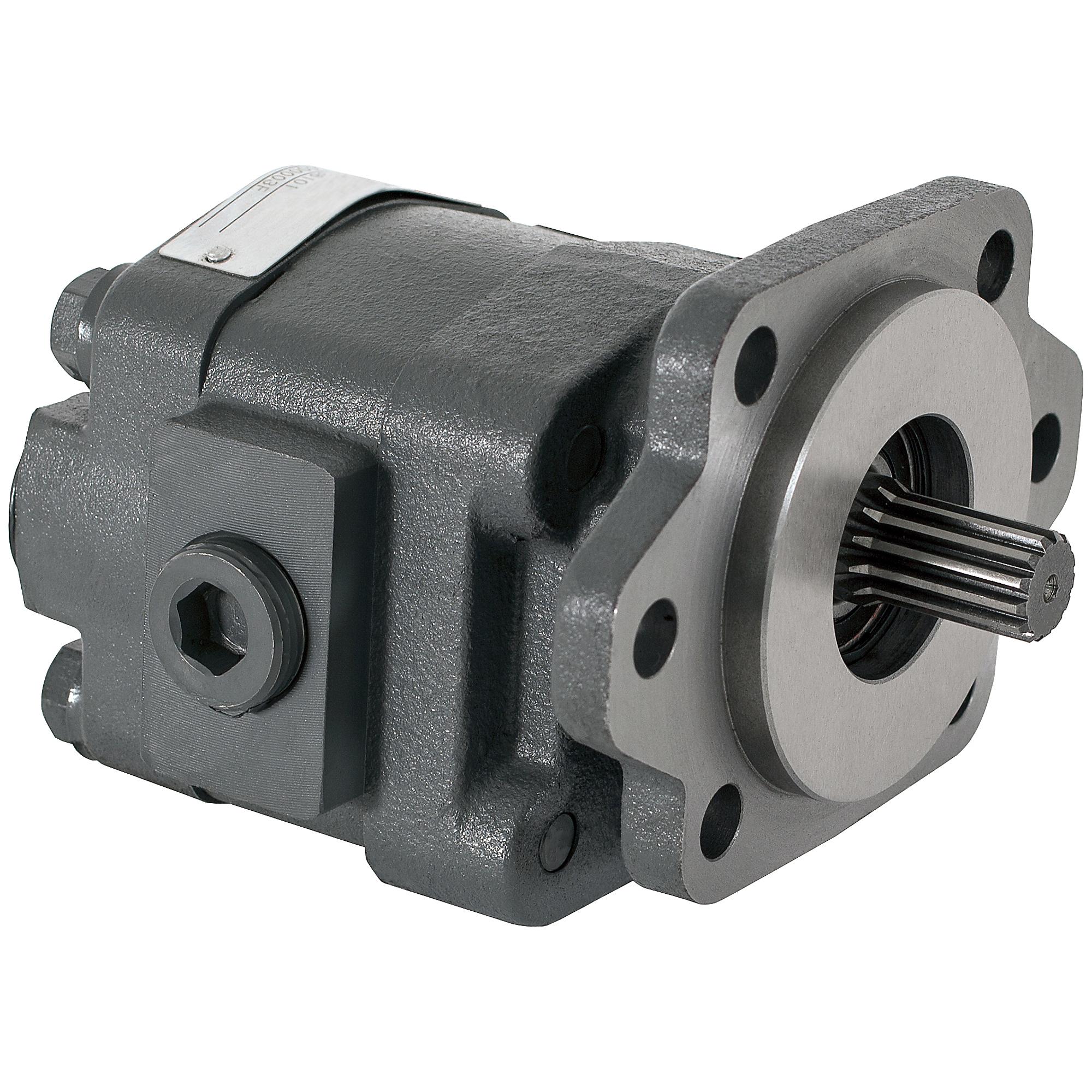 Buyers Products, Hydraulic Pump 2/4 BOLT 7/8-13 Max. PSI 3000 Max. RPM 2000 Max. Flow Rate 14.28 GPM, Model# H2136101
